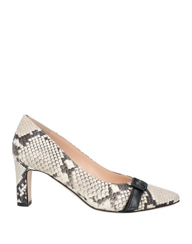 Twiggy Woman Pumps Off White Size 8 Soft Leather In Off White