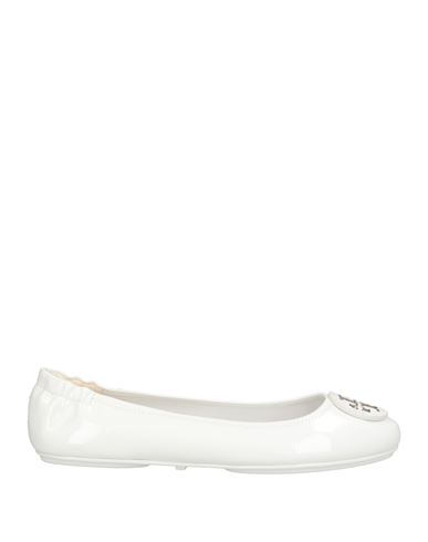 Tory Burch Woman Ballet Flats White Size 5 Soft Leather