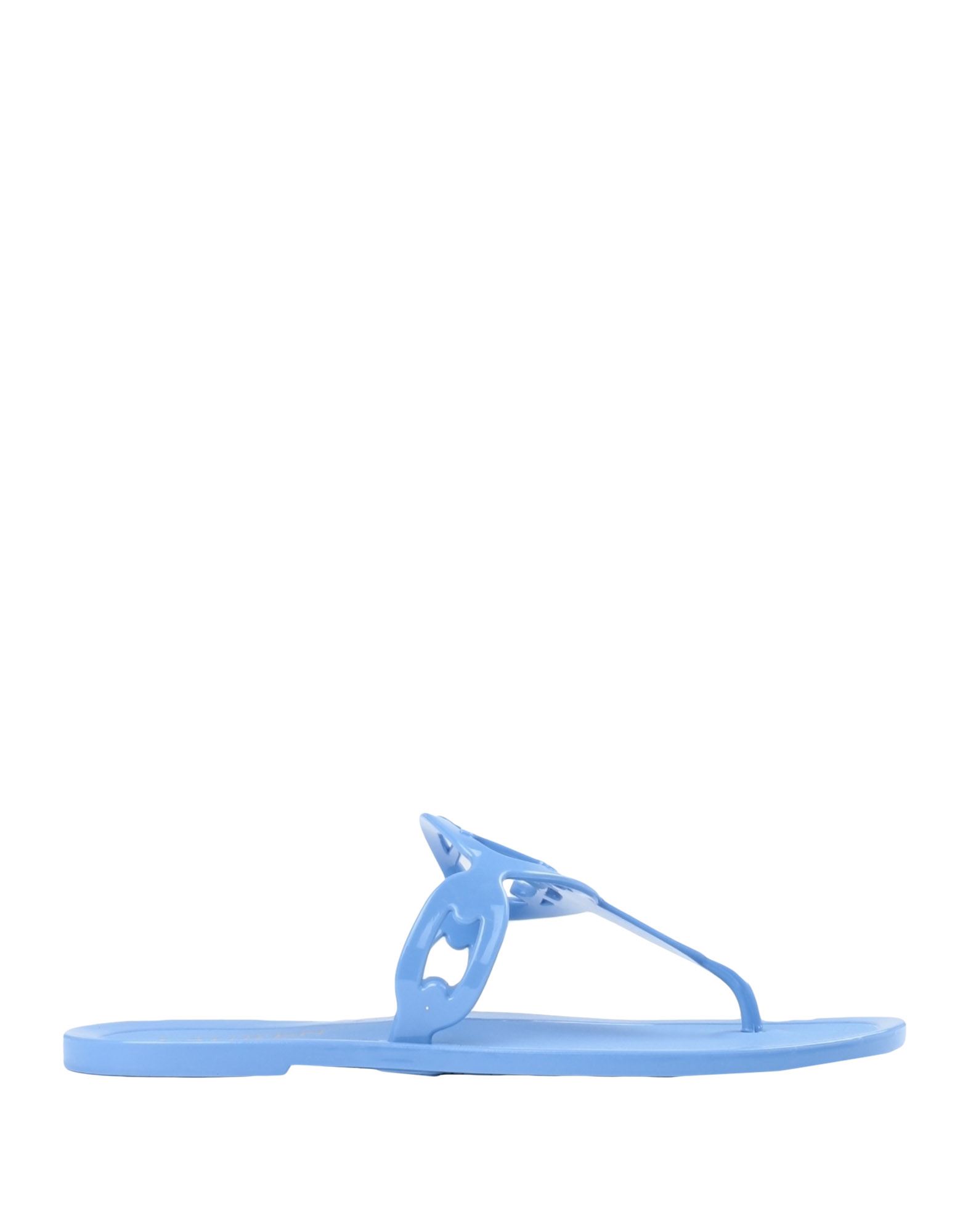 LAUREN RALPH LAUREN LAUREN RALPH LAUREN AUDRIE JELLY SANDAL WOMAN THONG SANDAL PASTEL BLUE SIZE 6 RUBBER