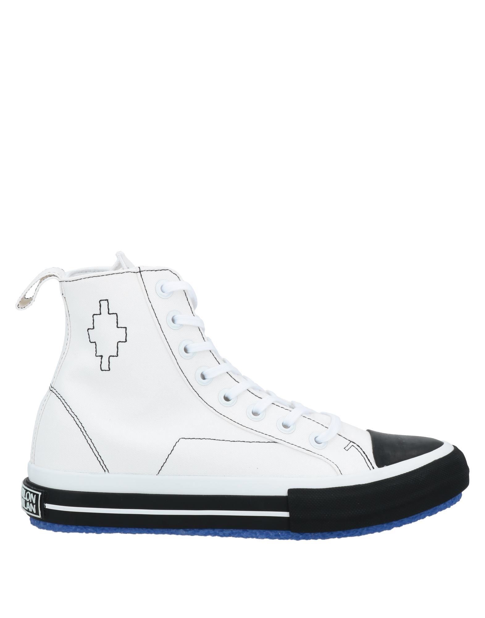 Shop Marcelo Burlon County Of Milan Marcelo Burlon Man Sneakers White Size 6 Textile Fibers
