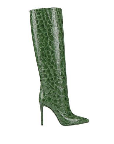 PARIS TEXAS PARIS TEXAS WOMAN KNEE BOOTS GREEN SIZE 9 SOFT LEATHER