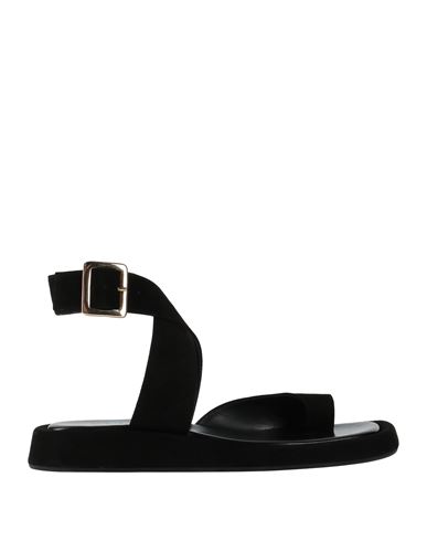 Gia Rhw Gia / Rhw Woman Thong Sandal Black Size 8.5 Soft Leather