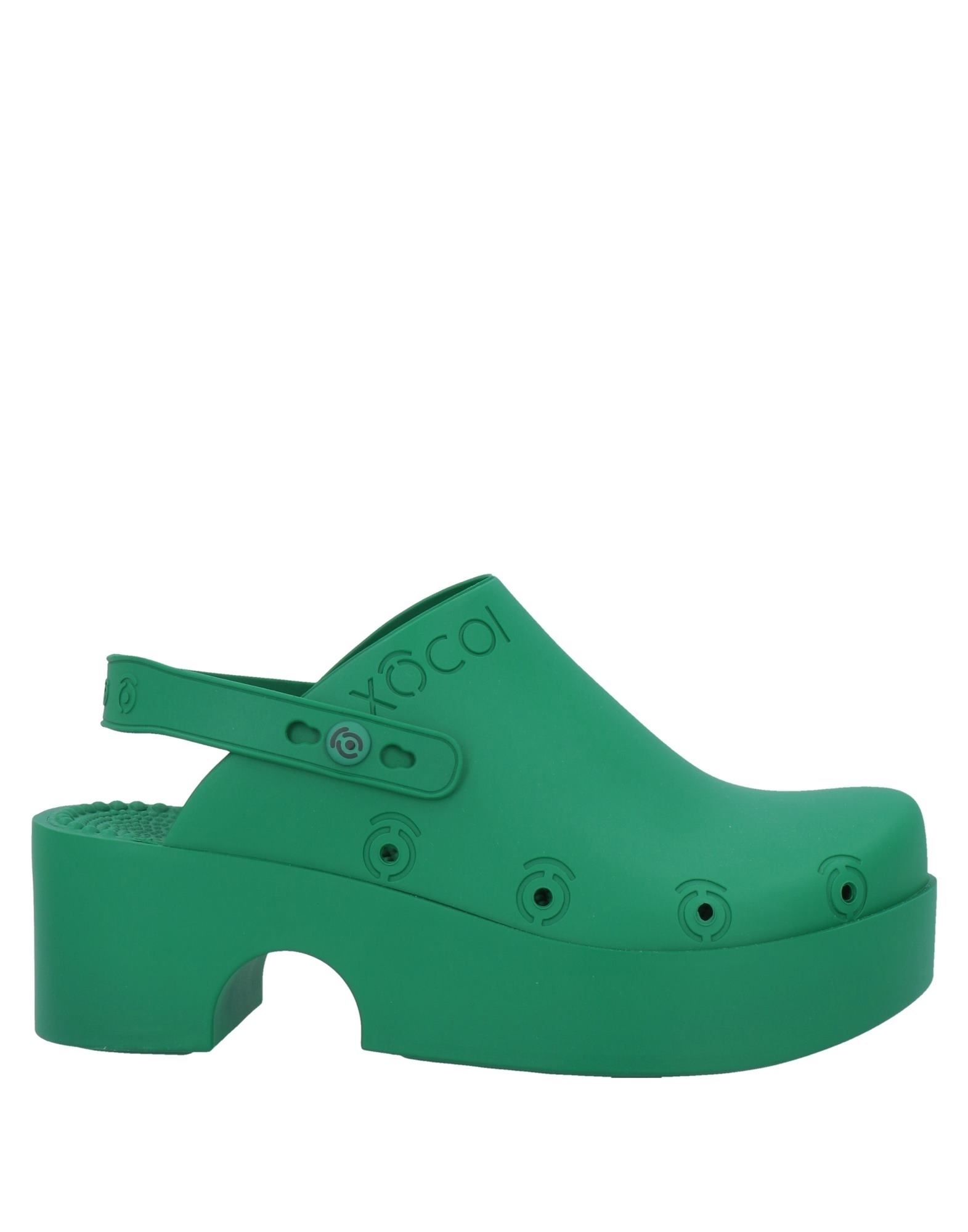 Shop Xocoi Woman Mules & Clogs Green Size 6 Recycled Thermoplastic Polyurethane