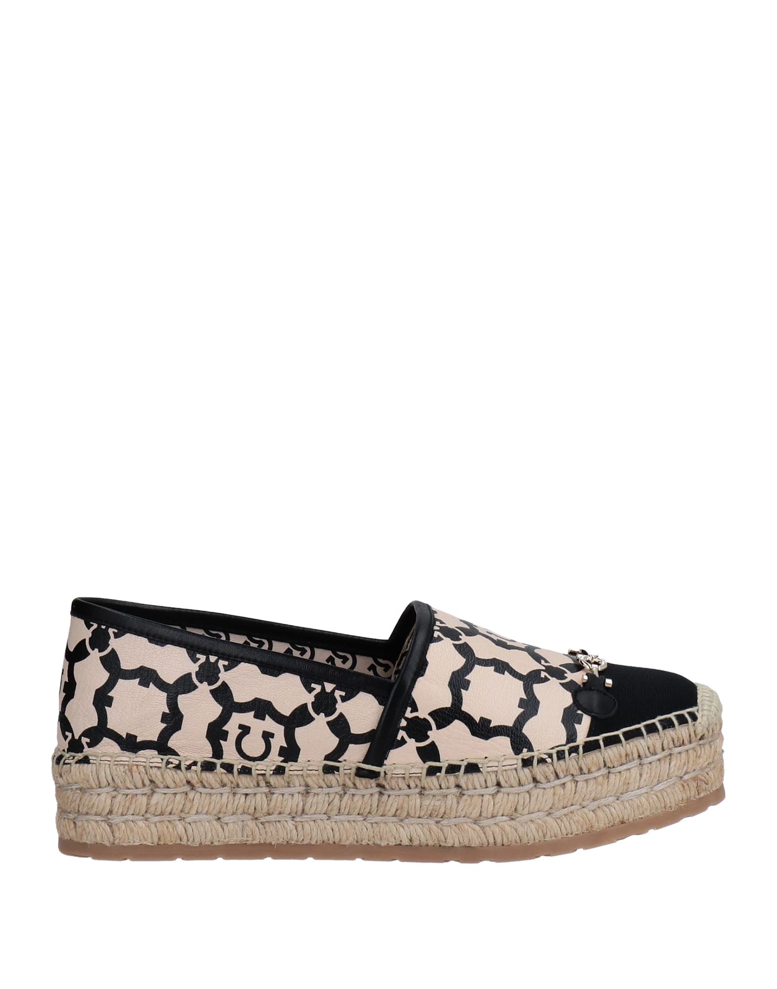Ferragamo Kim Printed Gancini Espadrille Loafers In Black