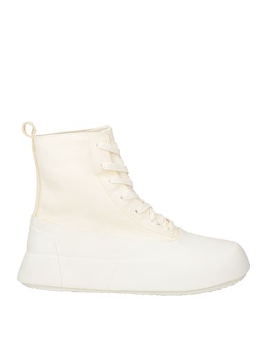 Shop Ambush Man Ankle Boots Cream Size 9 Soft Leather, Rubber In White