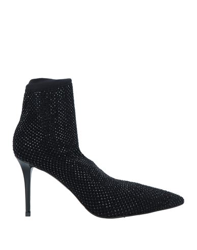 Le Silla Woman Ankle Boots Black Size 9 Textile Fibers