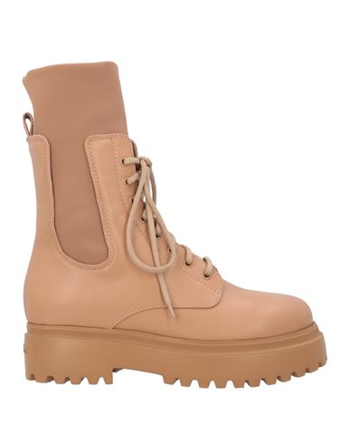 Le Silla Woman Ankle Boots Sand Size 10 Textile Fibers In Beige