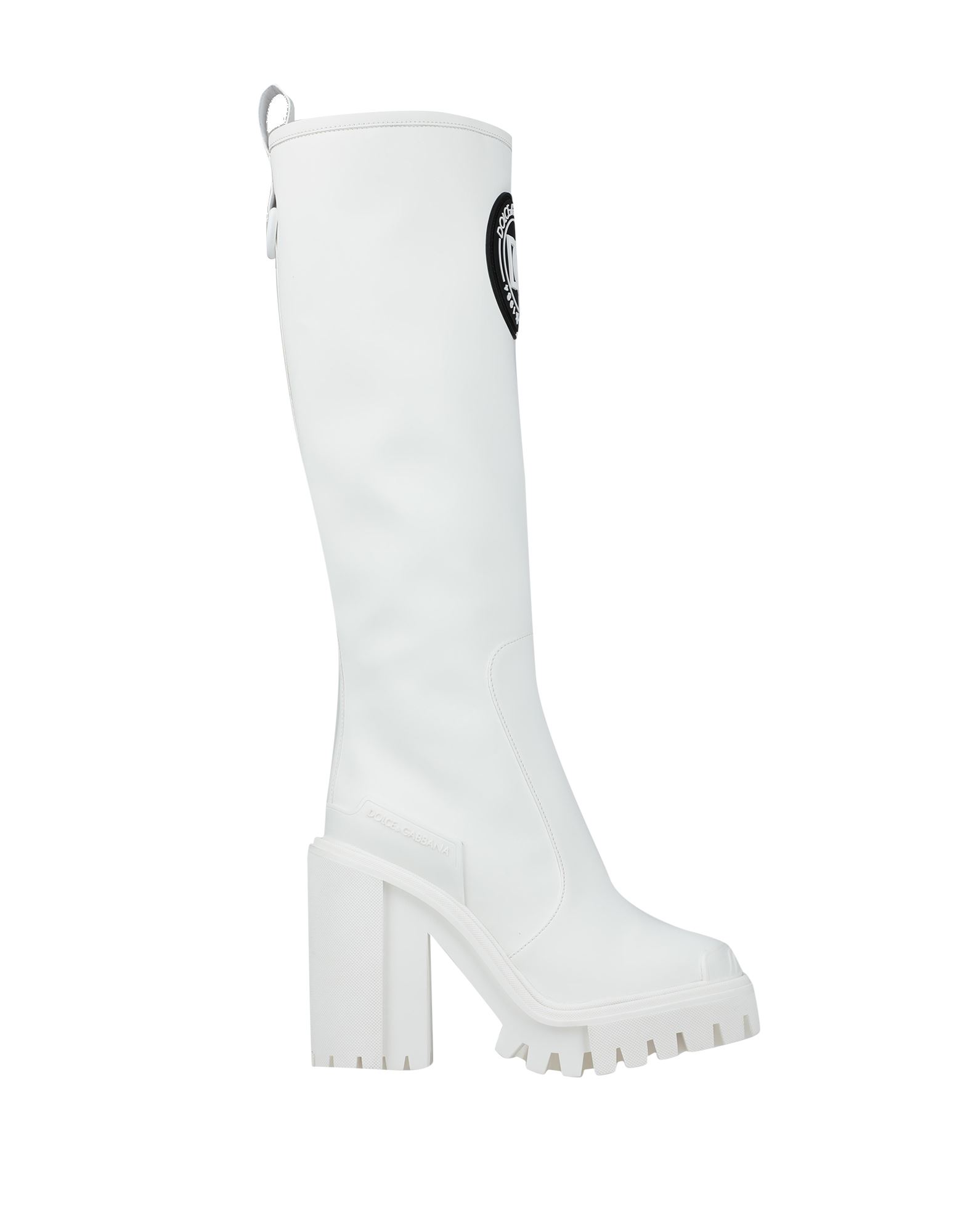 Dolce & Gabbana Knee Boots In White