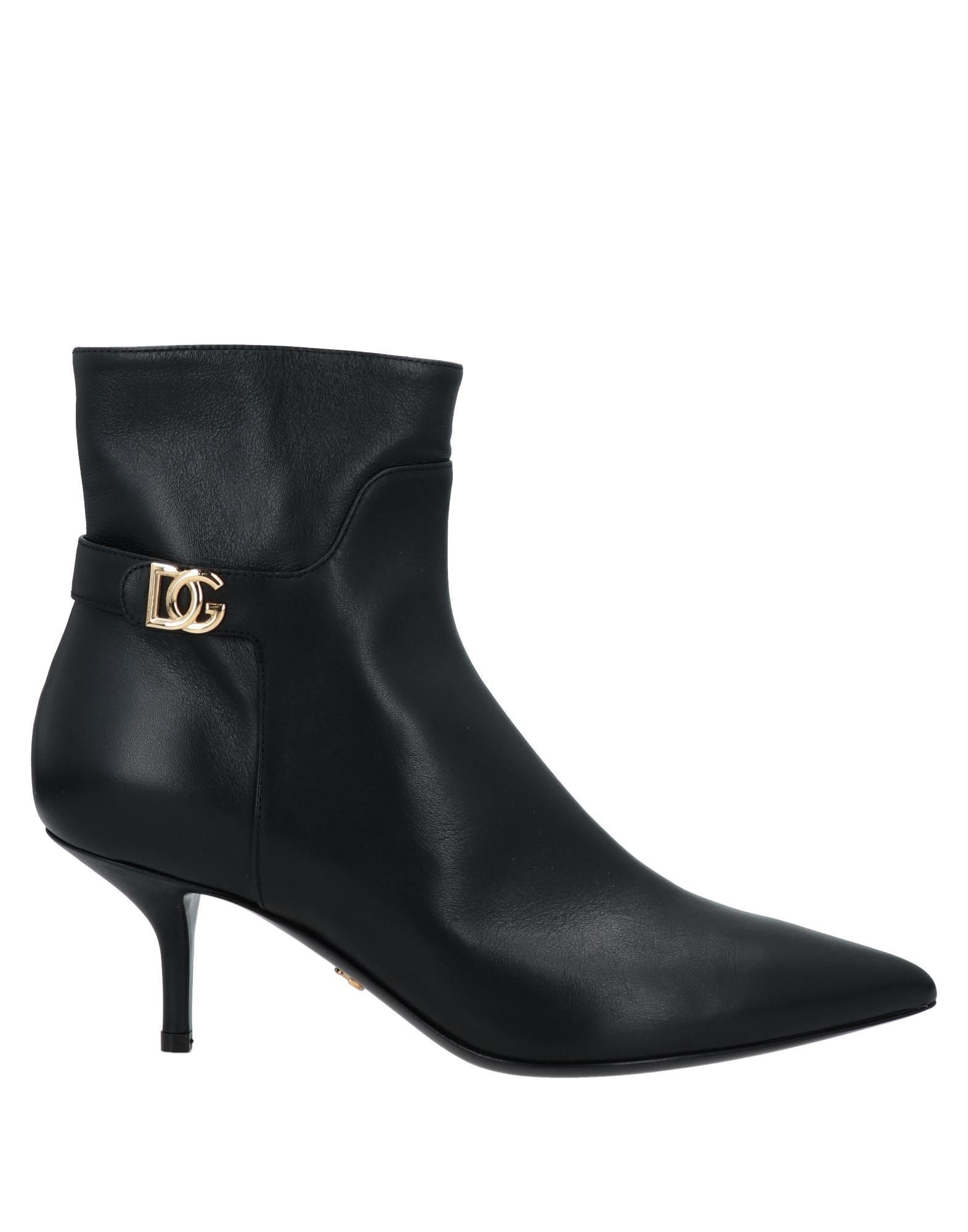 Dolce & Gabbana Ankle Boots In Black