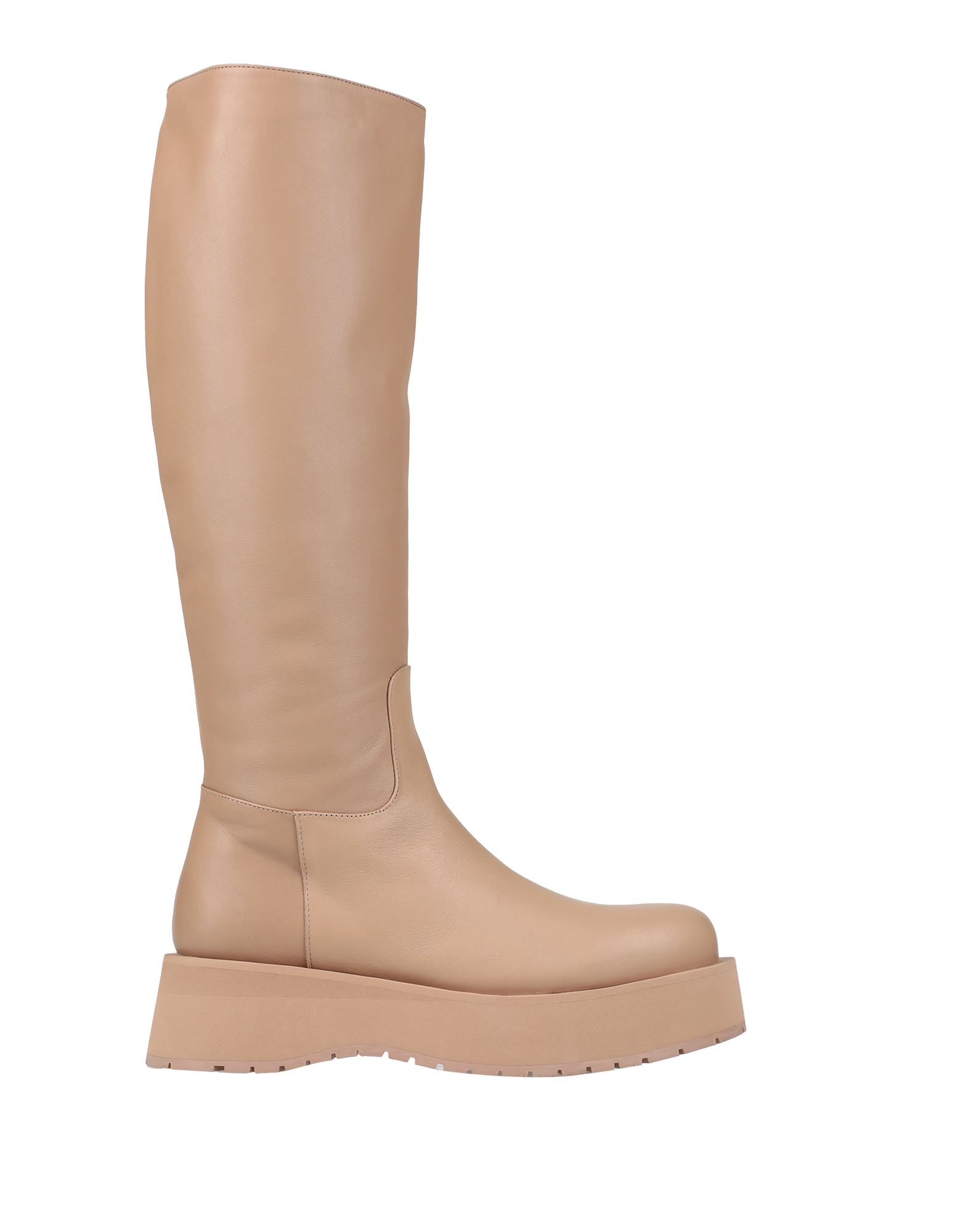 Shop Paloma Barceló Woman Boot Light Brown Size 8 Soft Leather In Beige
