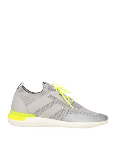 Tod's No Code Tod's No_code Man Sneakers Light Grey Size 7.5 Soft Leather, Textile Fibers