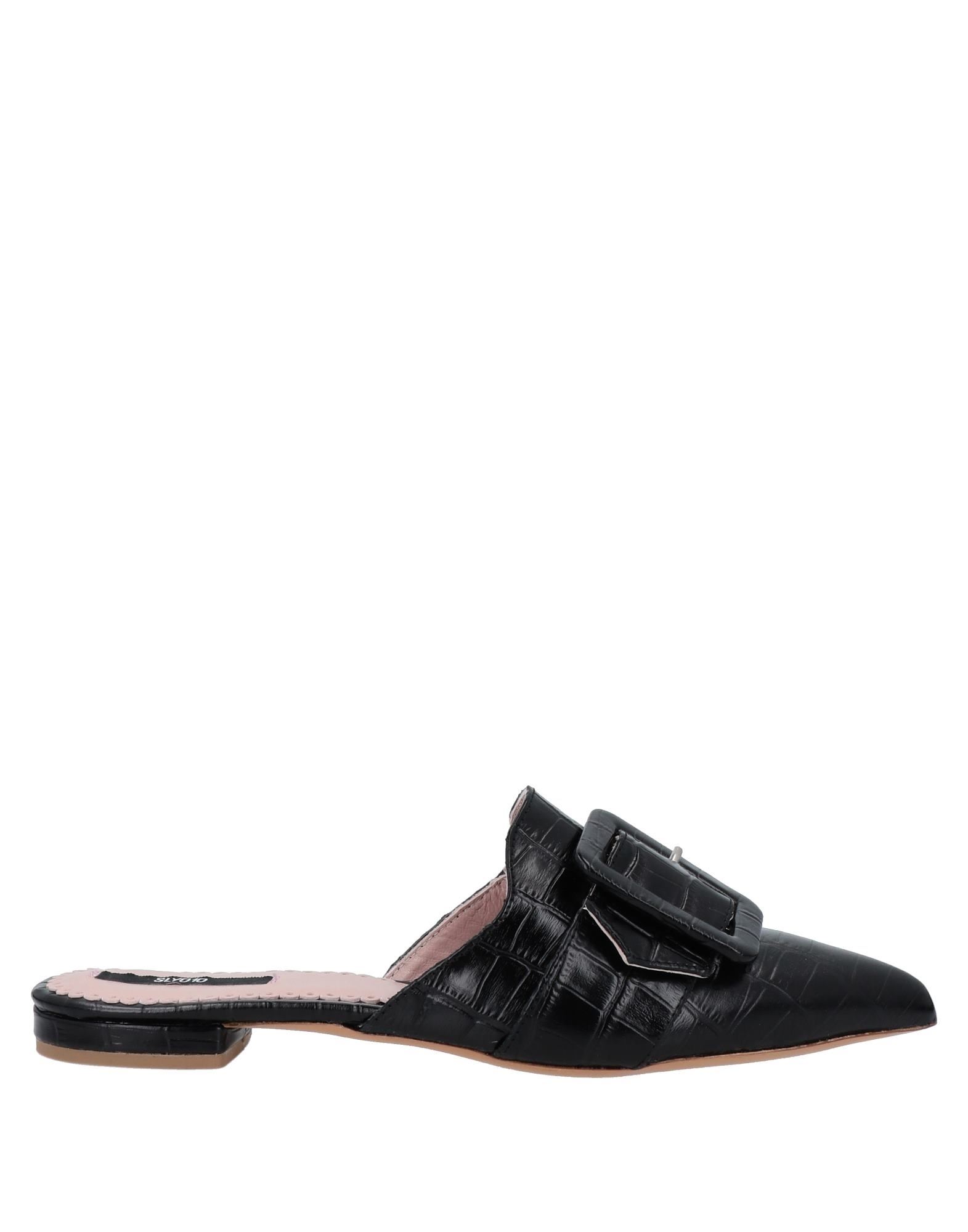 Sly010 Man Mules & Clogs Black Size 4 Soft Leather