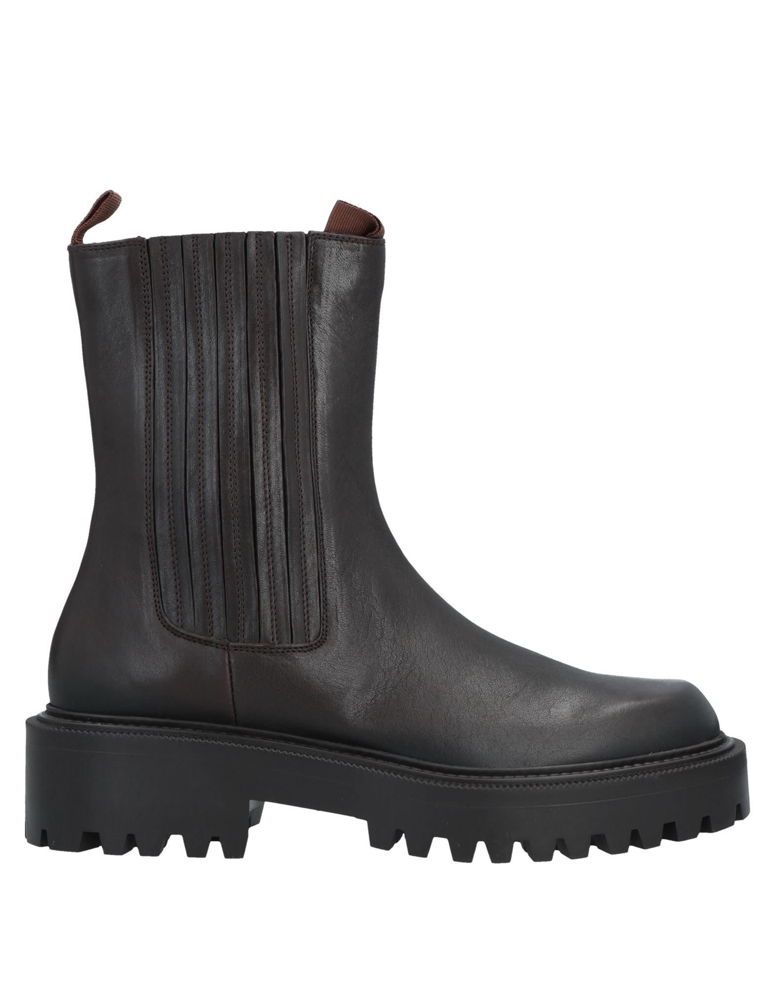 VIC MATIE VIC MATIĒ WOMAN ANKLE BOOTS DARK BROWN SIZE 8.5 SOFT LEATHER