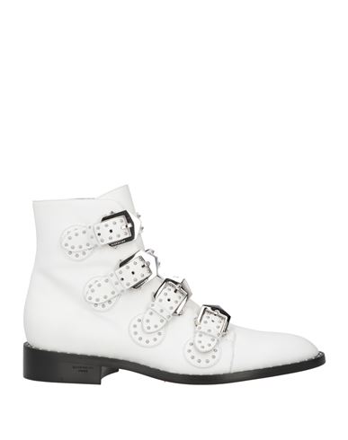 Givenchy Woman Ankle Boots White Size 11 Calfskin