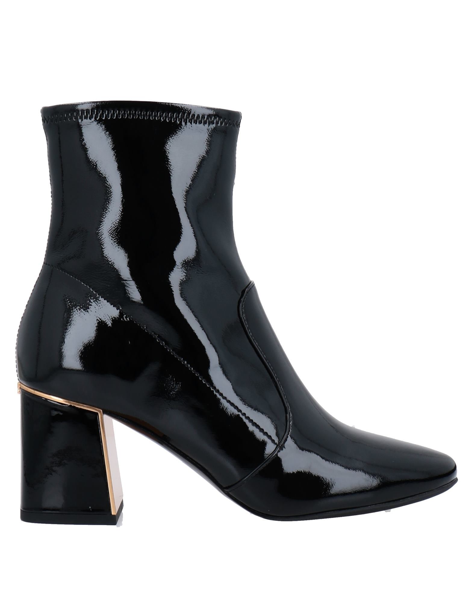 TORY BURCH TORY BURCH WOMAN ANKLE BOOTS BLACK SIZE 10 SOFT LEATHER