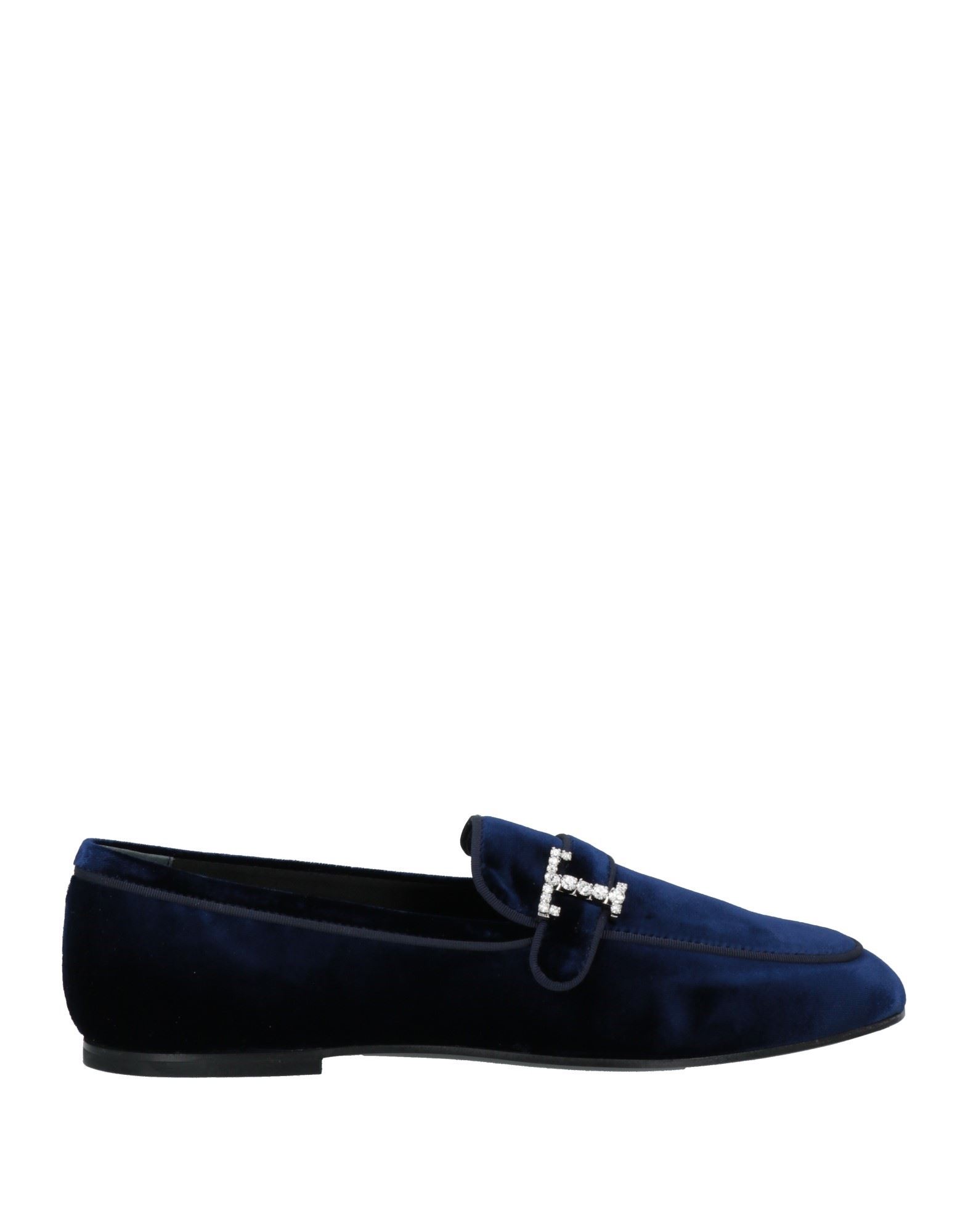 Tod's Loafers In Velvet In Blue