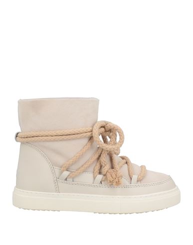 Inuikii Shearling Lace-up Ankle Boots In Grey