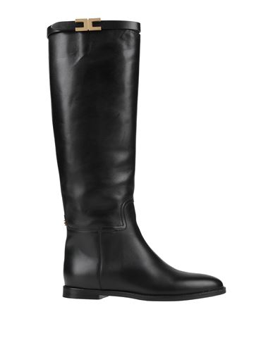Elisabetta Franchi Woman Knee Boots Black Size 8 Soft Leather