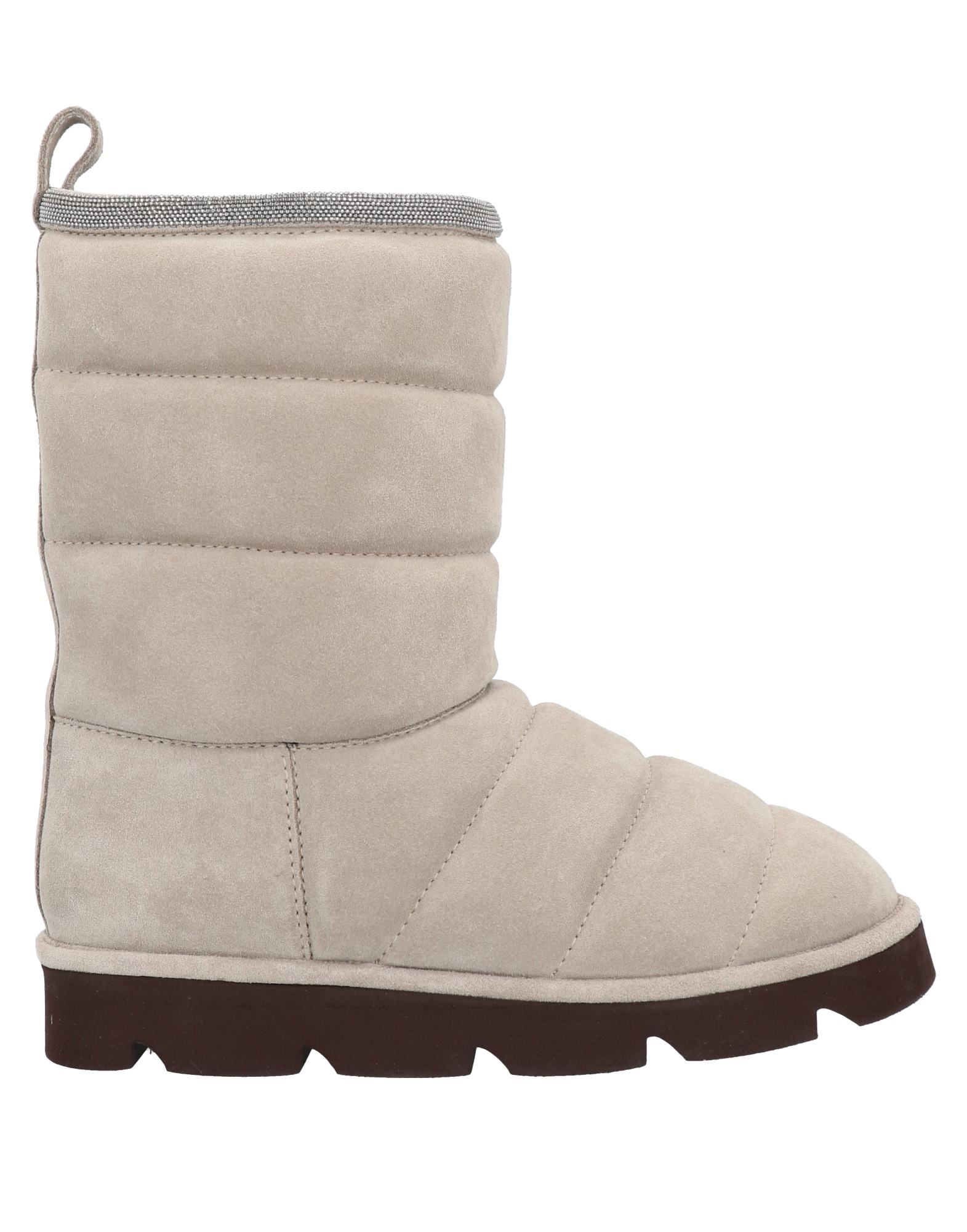 Brunello Cucinelli Ankle Boots In Grey