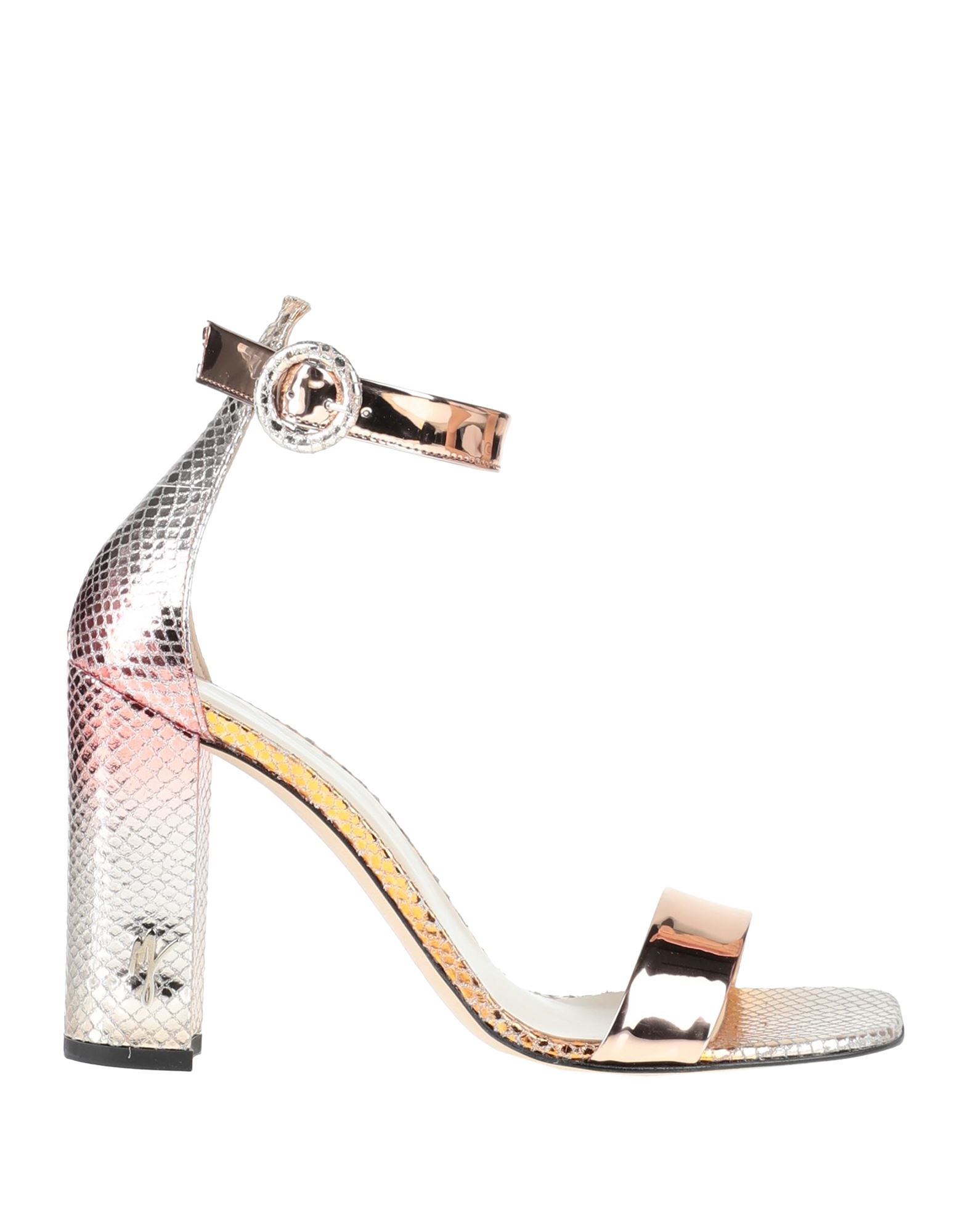 Manila Grace Sandals In Rose Gold