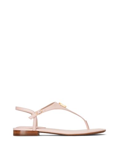 Lauren Ralph Lauren Ellington Nappa Leather Sandal Woman Thong Sandal Light Pink Size 9.5 Bovine Lea