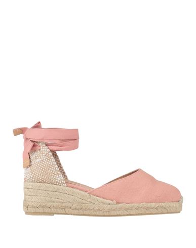 Shop Castaã±er Castañer Woman Espadrilles Pink Size 7.5 Textile Fibers