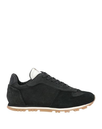 Maison Margiela Man Sneakers Black Size 11 Soft Leather, Textile Fibers