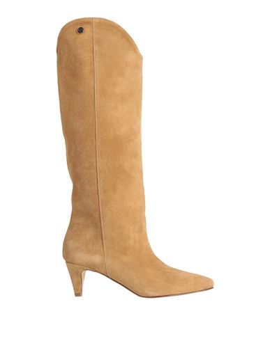 Gisel Moire Gisél Moiré Woman Boot Sand Size 8 Soft Leather In Beige