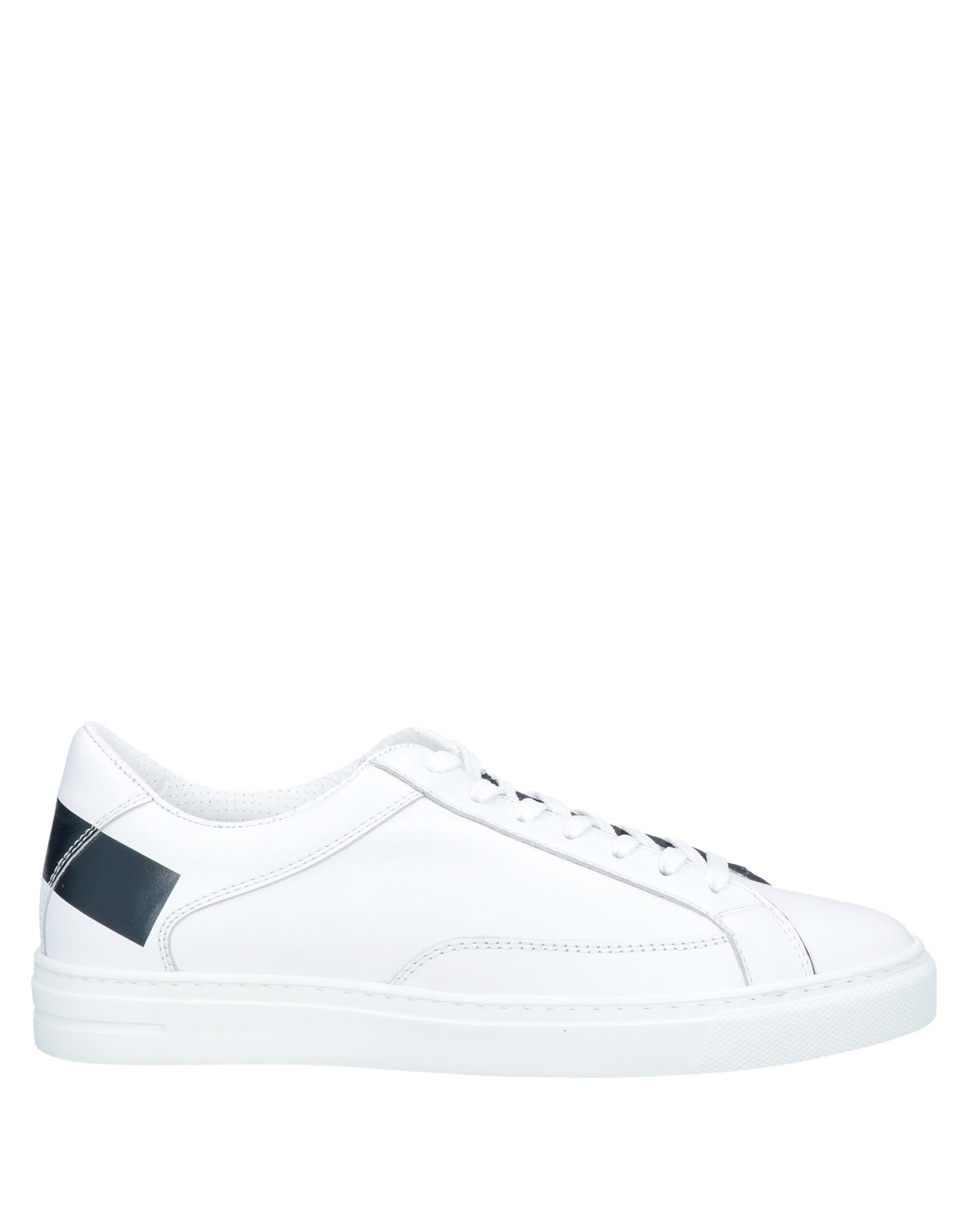 Shop Brimarts Man Sneakers White Size 7 Soft Leather, Textile Fibers