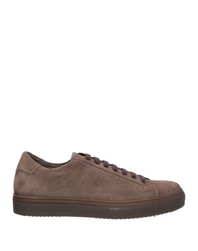 Jerold Wilton Man Sneakers Taupe Size 7 Leather In Gray