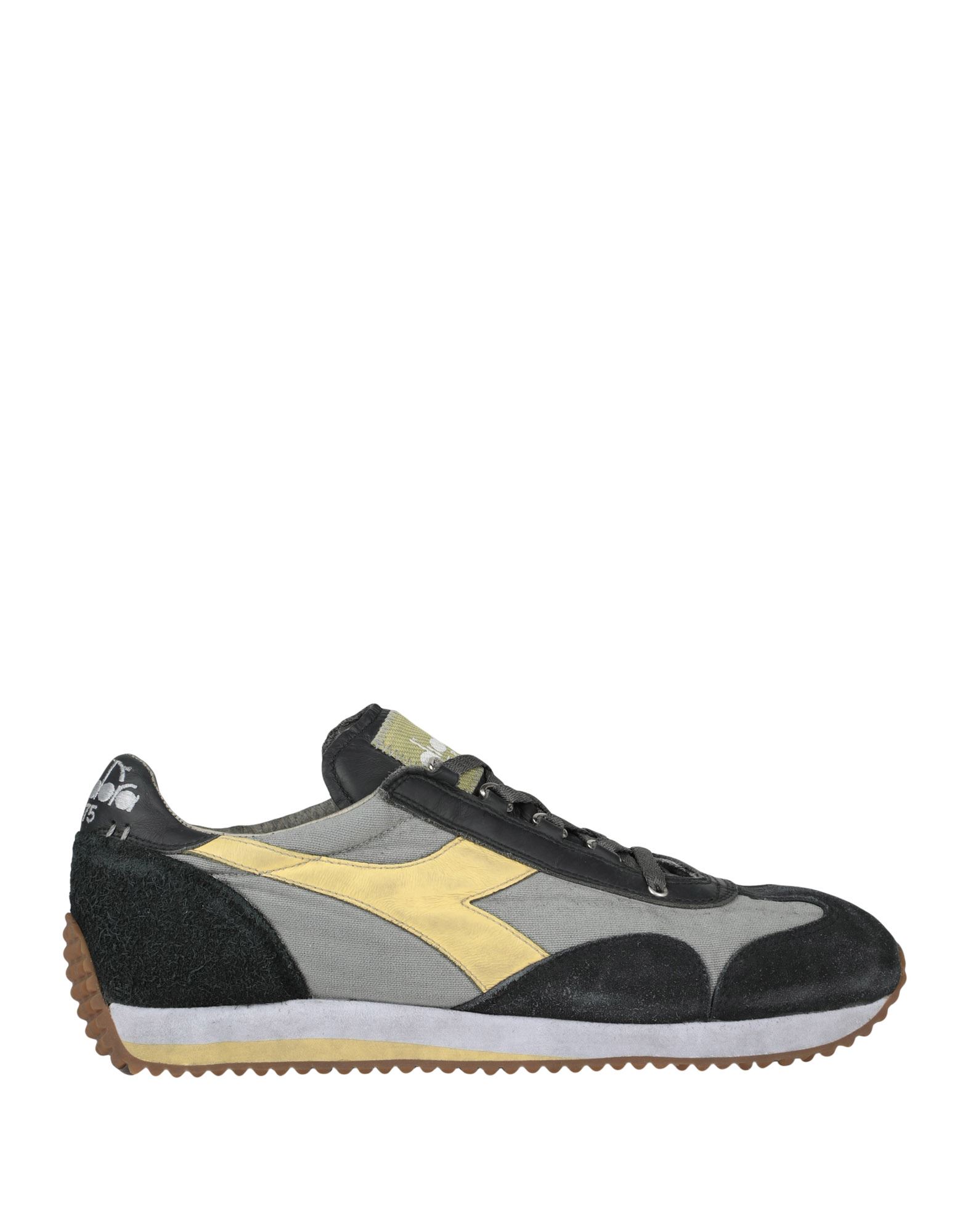 Shop Diadora Heritage Equipe H Dirty Stone Wash Evo Man Sneakers Grey Size 8.5 Soft Leather, Textile Fibe