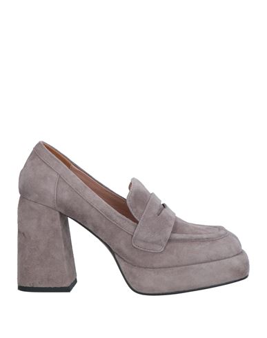 Shop Bibi Lou Woman Loafers Grey Size 11 Soft Leather