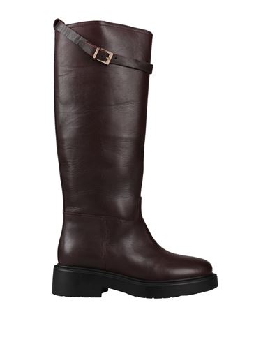 Hadel Woman Knee Boots Dark Brown Size 7 Calfskin