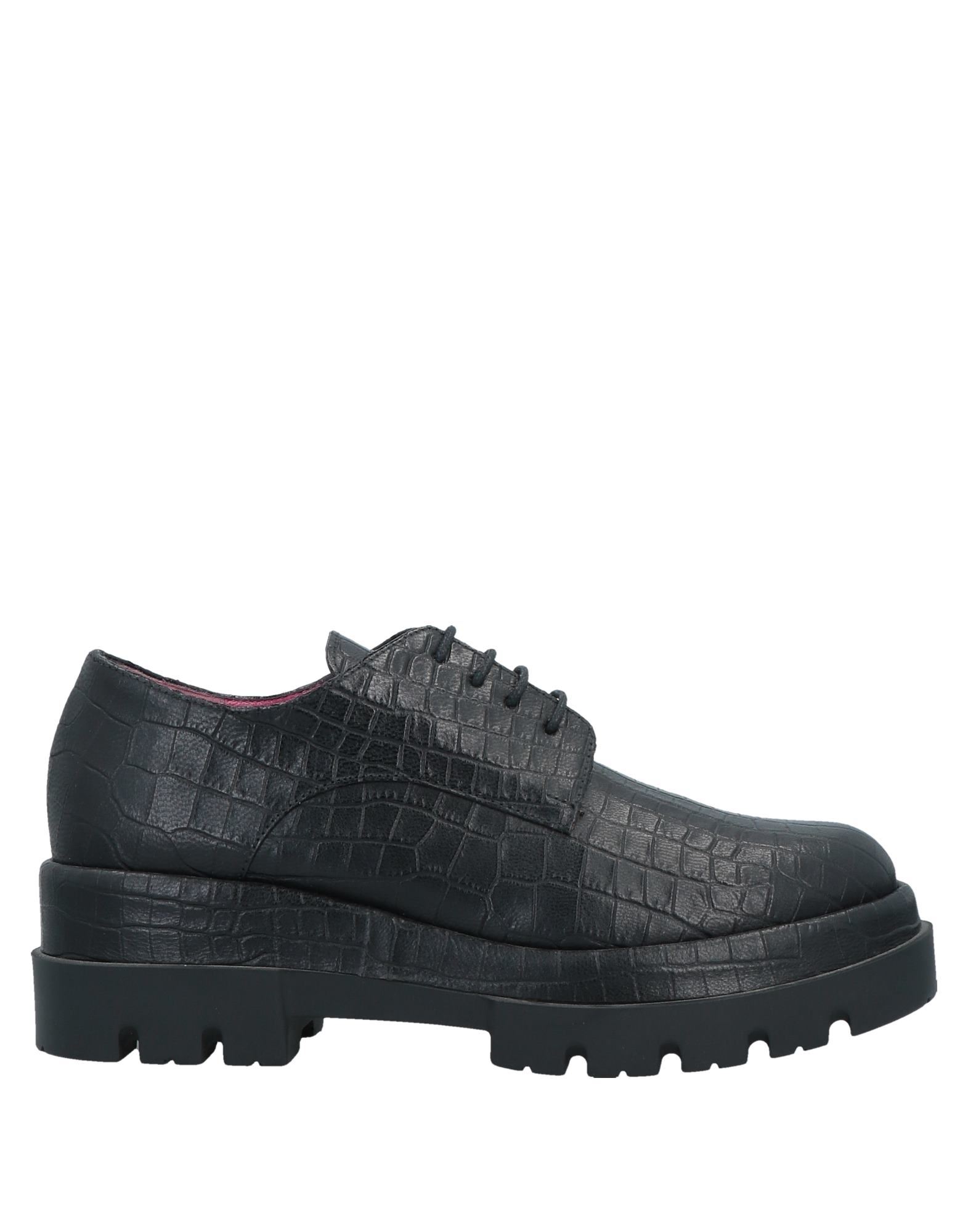 Le Babe Lace-up Shoes In Black