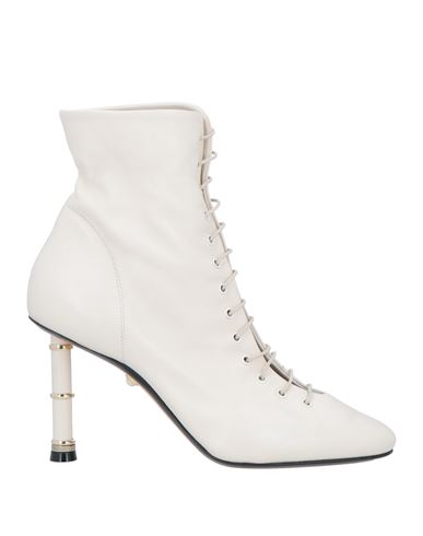 Alevì Milano Aleví Milano Woman Ankle Boots Off White Size 8 Leather