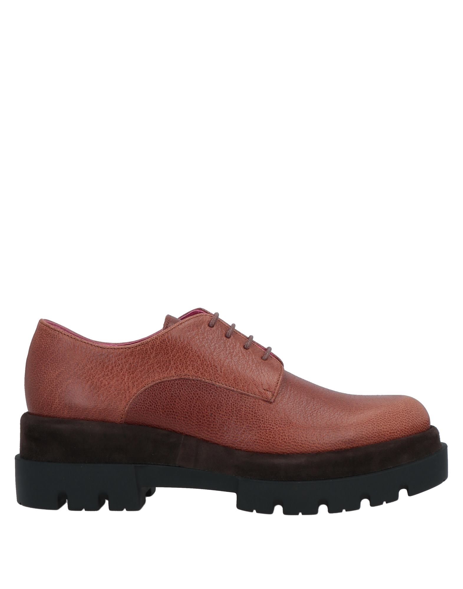 Le Babe Lace-up Shoes In Tan