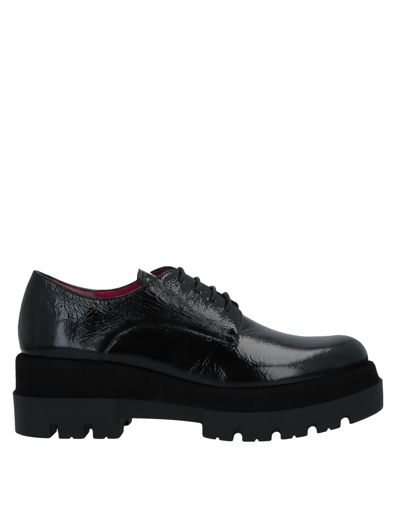 Le Babe Lace-up Shoes In Black
