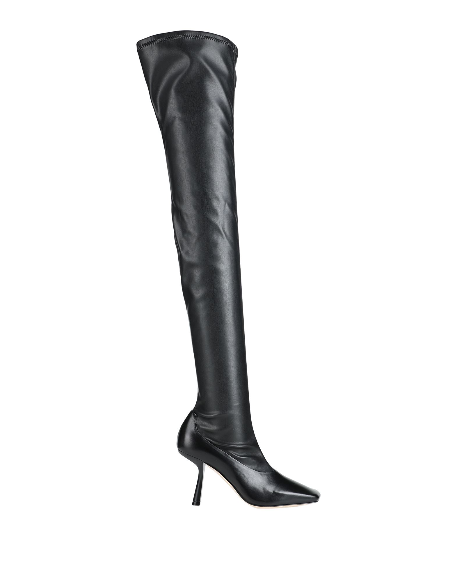 Shop Jimmy Choo Woman Boot Black Size 5 Soft Leather, Textile Fibers