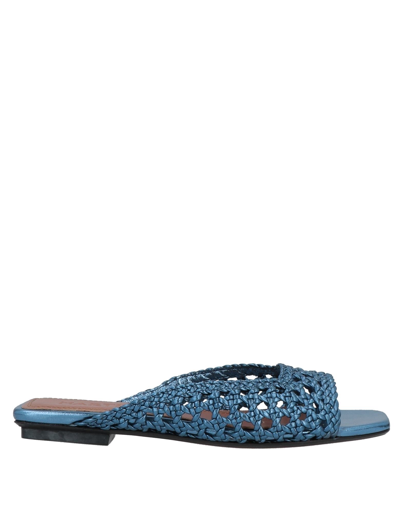 Souliers Martinez Sandals In Slate Blue | ModeSens