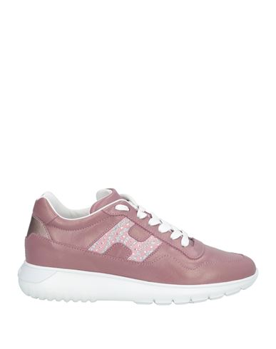 Shop Hogan Woman Sneakers Antique Rose Size 7 Soft Leather In Pink