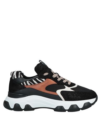 Hogan Hyperactive Panelled Chunky Sneakers In Black