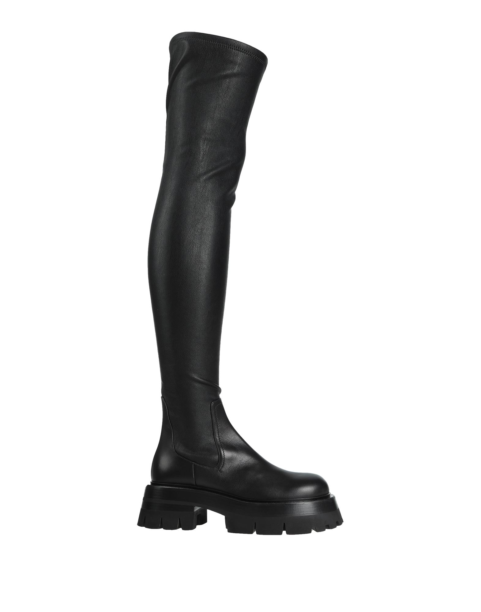 Versace Knee Boots In Black