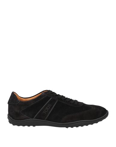 Tod's Man Sneakers Black Size 8.5 Leather In Black