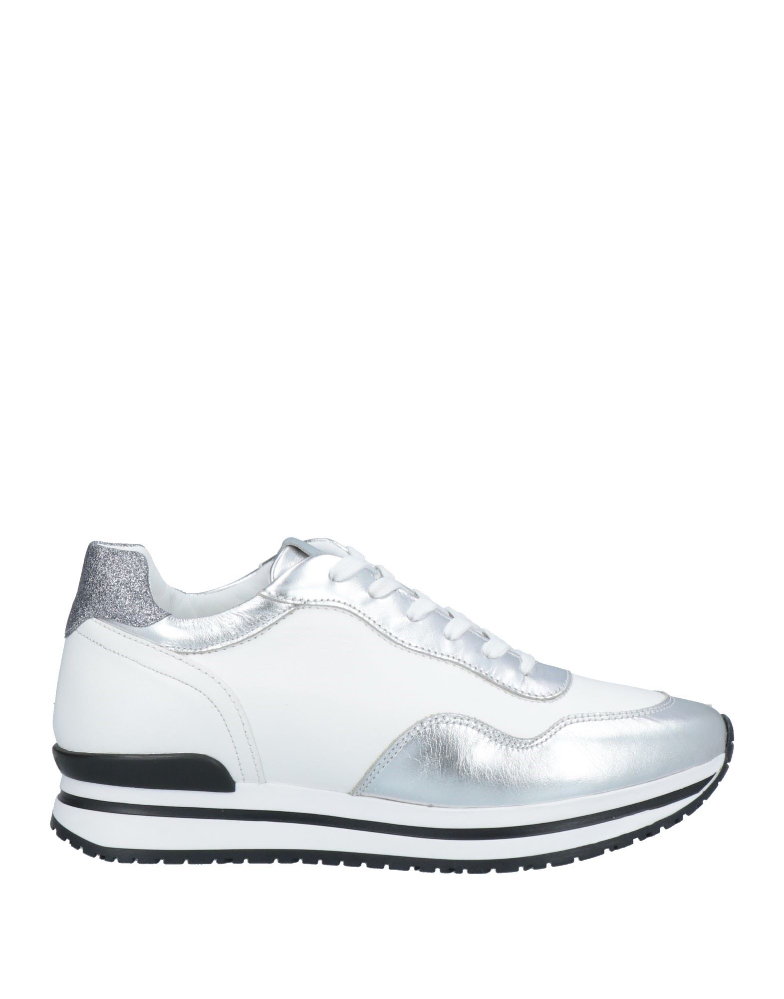 Shop A.testoni A. Testoni Woman Sneakers White Size 10 Calfskin