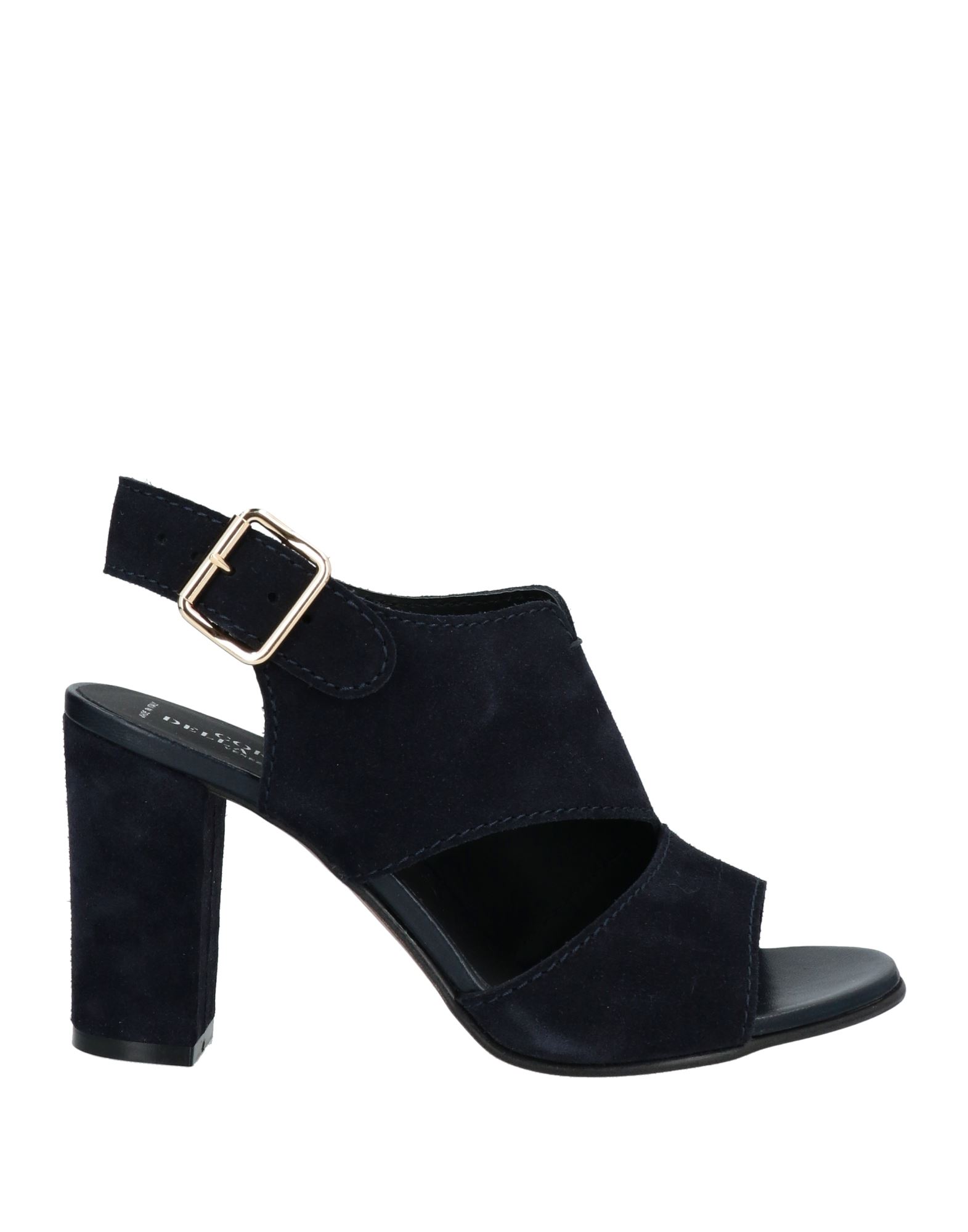 Shop La Corte Della Pelle By Franco Ballin Woman Sandals Midnight Blue Size 8 Soft Leather