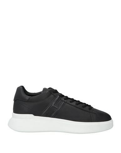 Shop Hogan Man Sneakers Black Size 7 Soft Leather