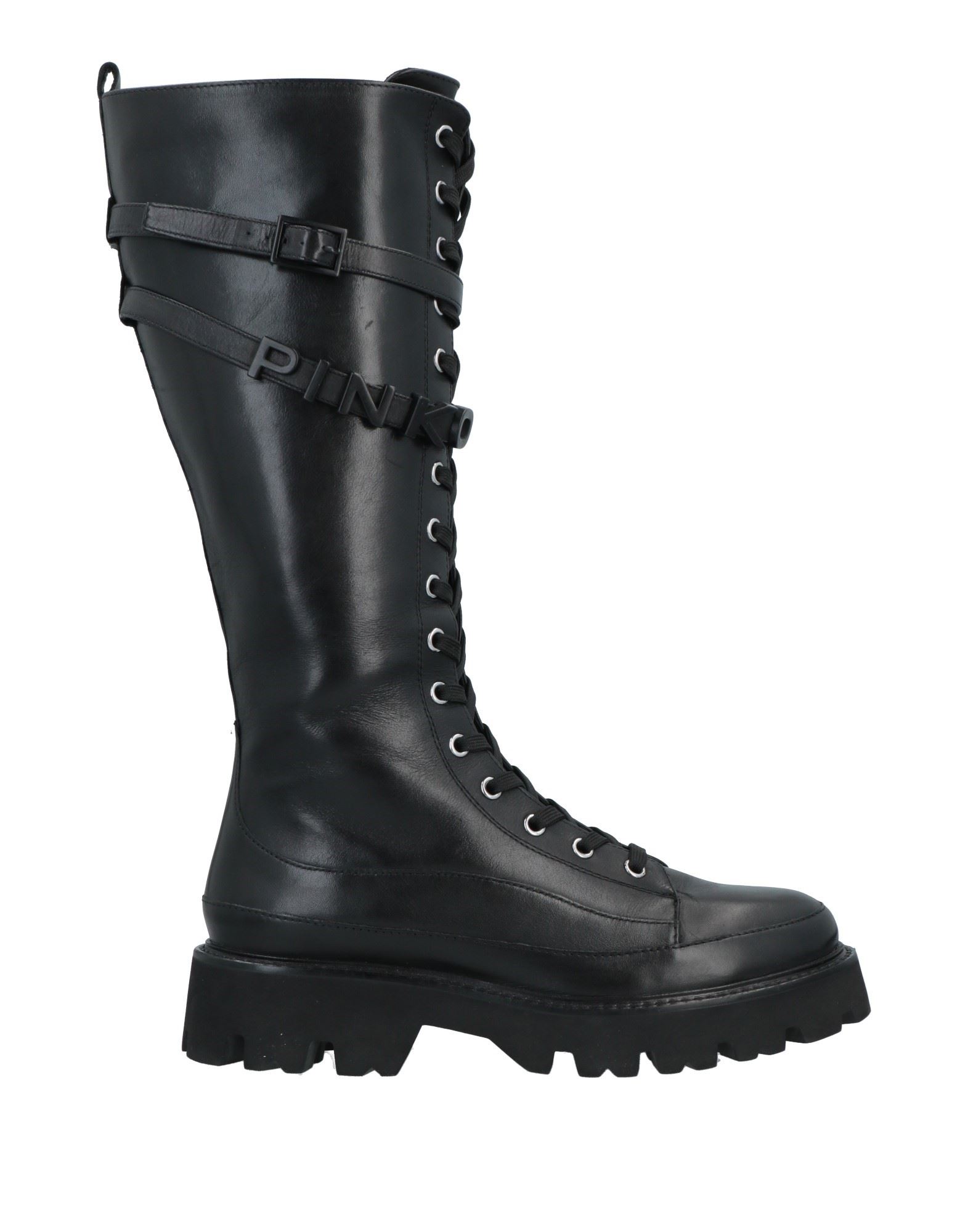 Pinko Knee Boots In Black