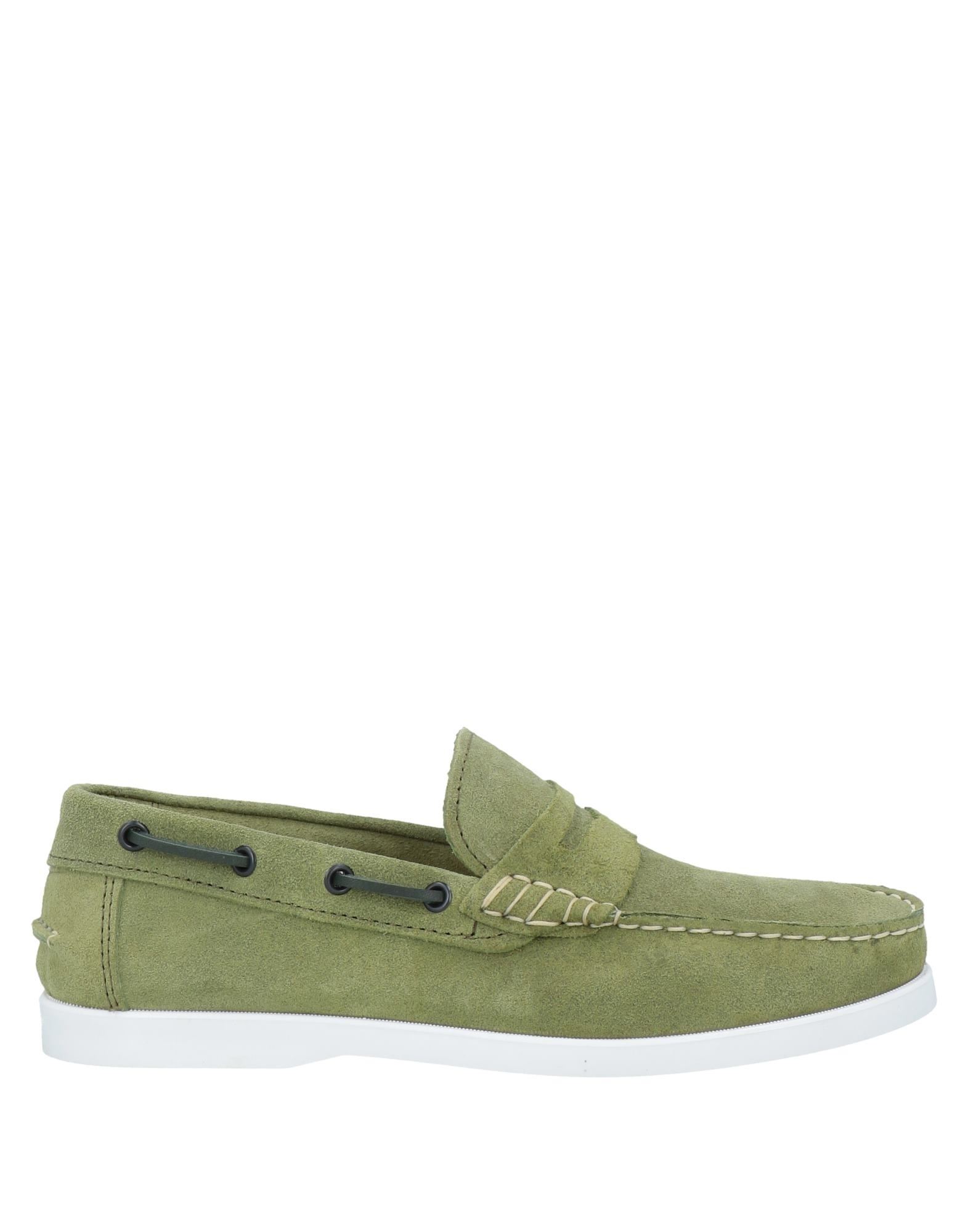 Angelo Pallotta Loafers In Sage Green