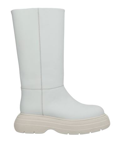 Gia Couture Woman Boot Light Grey Size 10 Calfskin In White