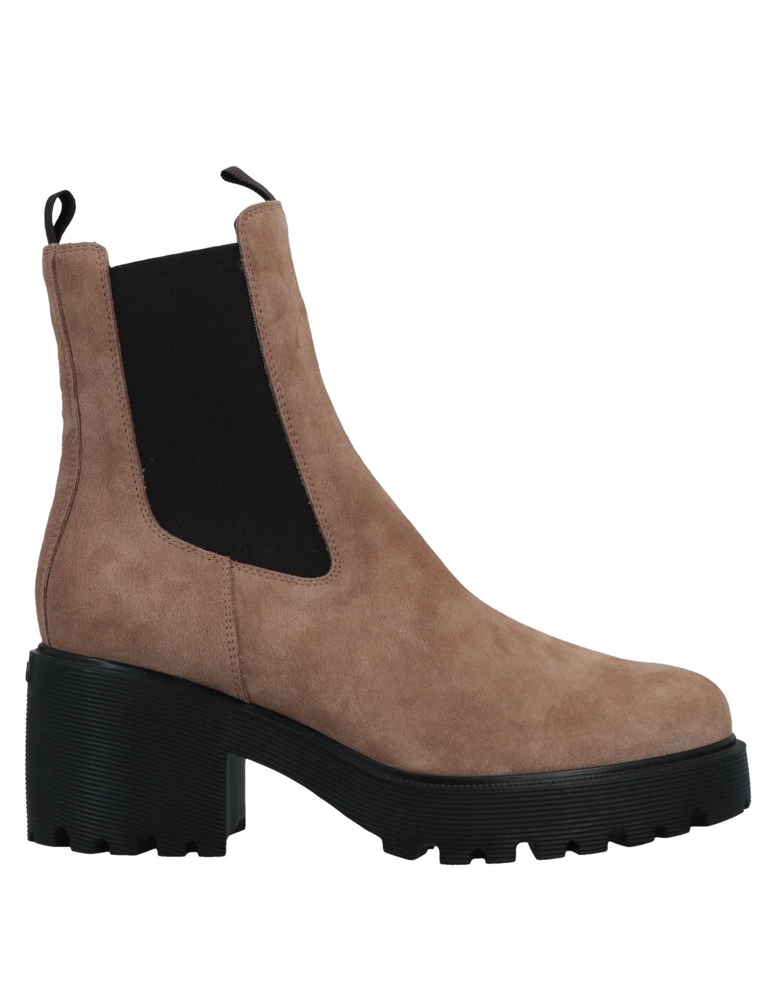 Hogan Ankle Boots In Light Brown